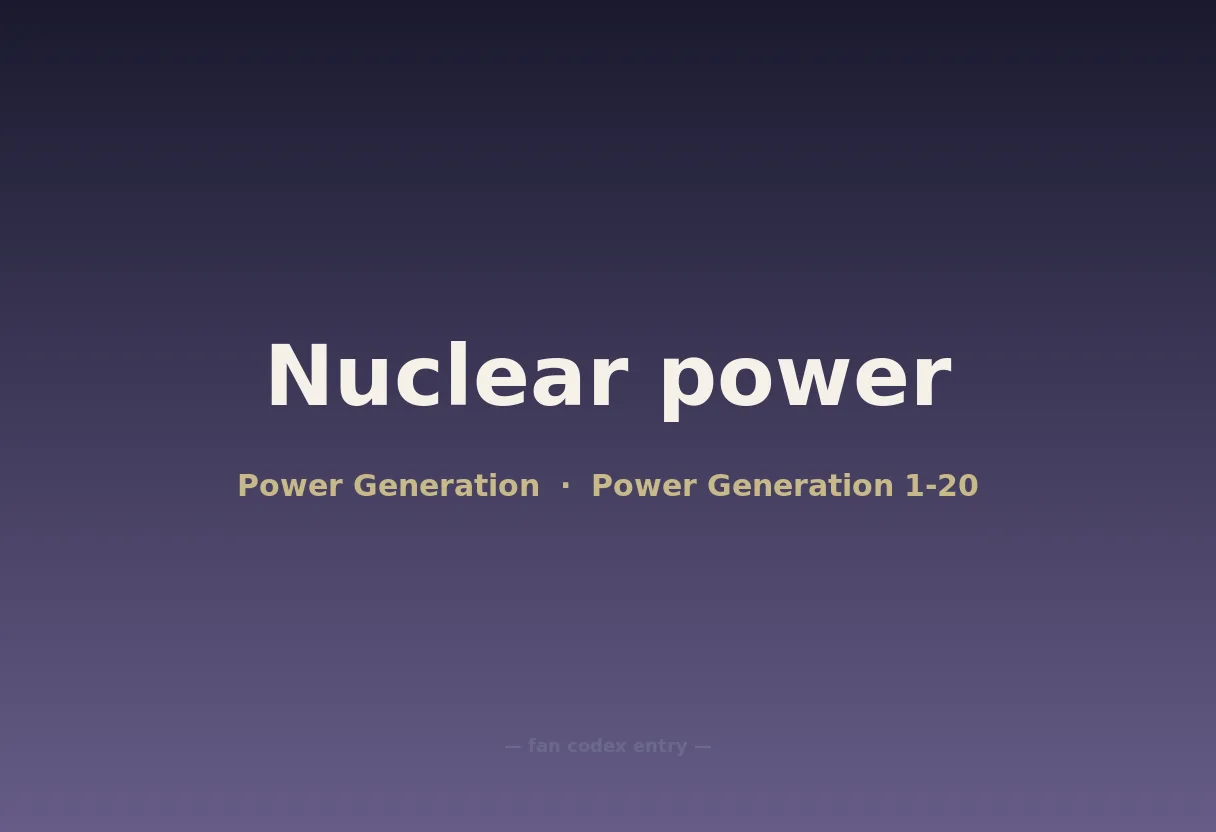 Nuclear power